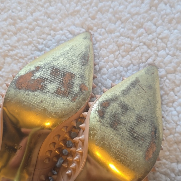 Jiu Du Studded Nude High Heels - Picture 8 of 13